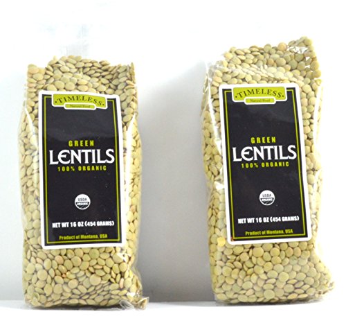 Timeless Natural Foods Green Lentils 16 oz