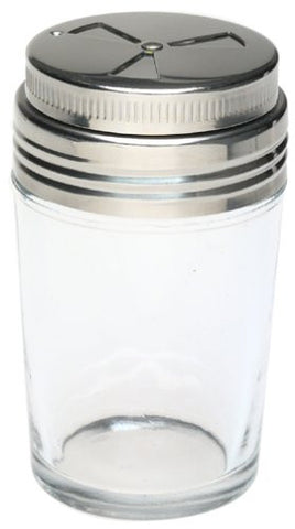 3-Way Adjustable Glass Shaker with stainless steel lid (1 cup)