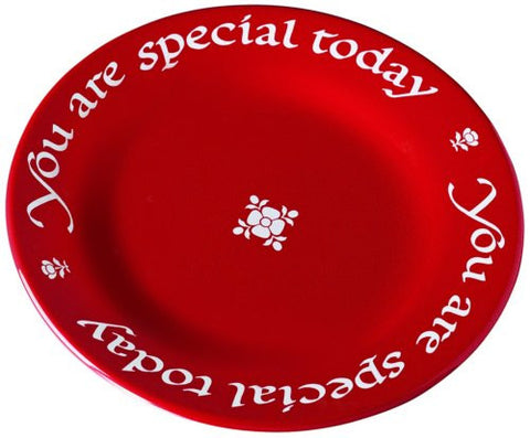 You Are Special Today Original Round Plate 10.5" diam (gift boxed with pen)