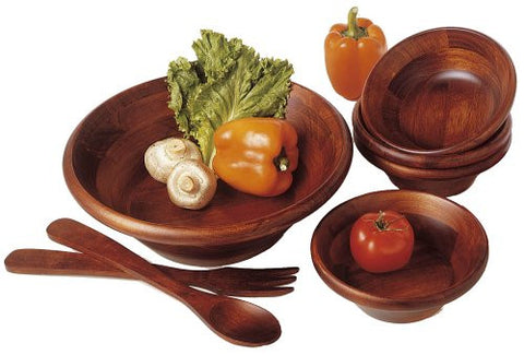 Lipper Cherry Collection 7-Piece Salad Set With 12-Inch Servers