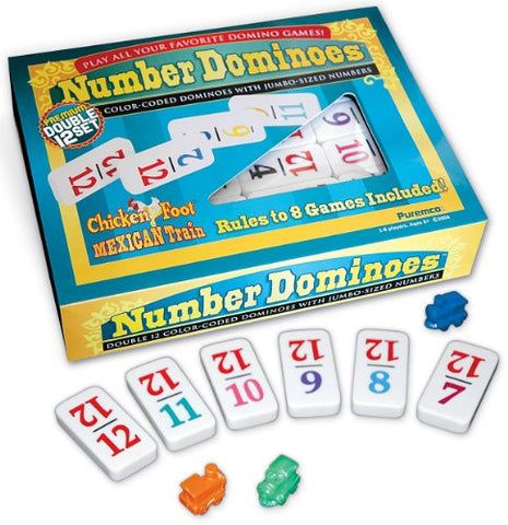 Puremco Number Dominoes Premium Double 12 Set