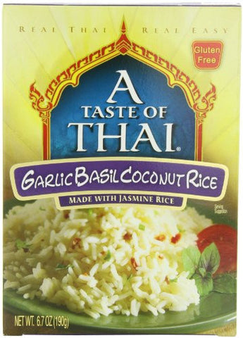 A Taste of Thai Garlic Basil Rice Box 6.7 OZ