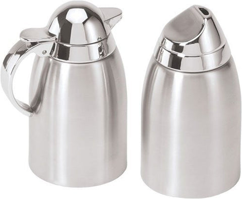 2 Piece Stainless Steel Sugar and Creamer Set