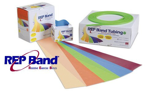 REP Band Latex-Free Resistive Exercise - Tubing - 25' - Green (Level 3)