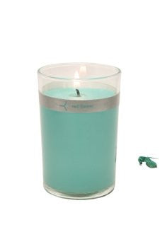 Ocean Petal Topped Candle