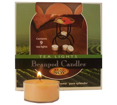 Beanpod Candles Orange Vanilla, Tea Light, 9-count Box
