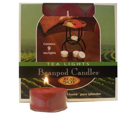 Beanpod Candles Cinnamon Spice, Tea Light, 9-count Box