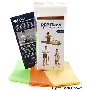 REP Band 3-Pack Exercise Kits - 4 ft - Medium Resistance (Levels 2, 3, 4)