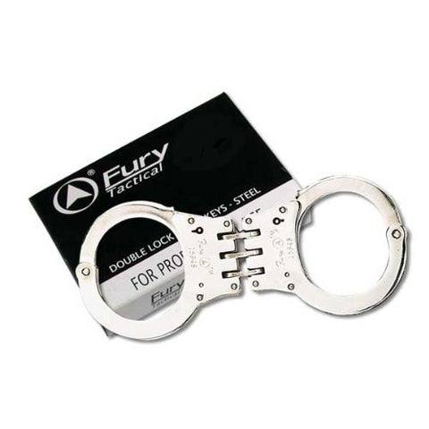 Fury Handcuffs - Lightweight Hinged - Silver