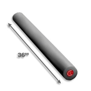 OPTP Foam Roller - Full Round - 36" x 4" - Gray #FR364