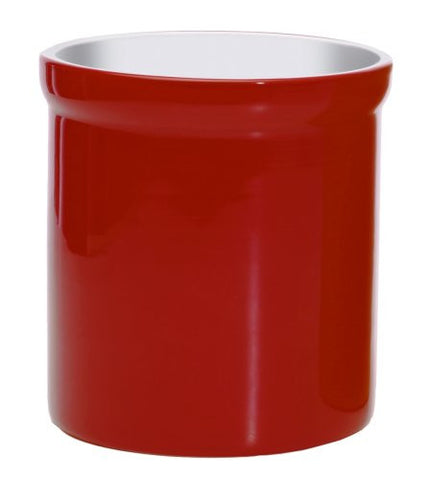 Porcelain Tool Crock (Color: Red)