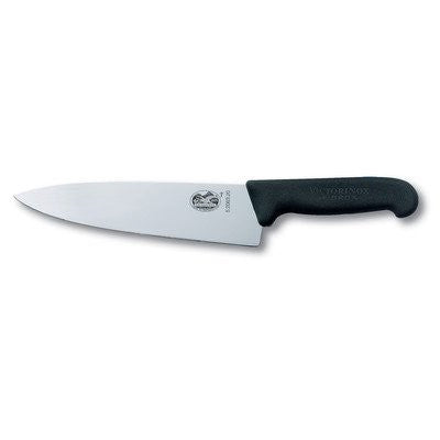 Victorinox Chef's, 8" blade,  2" wide at black Fibrox handle