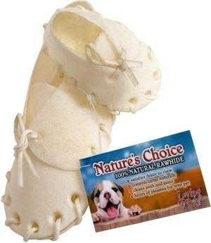 5" White Laced Shoe -Novelty chew