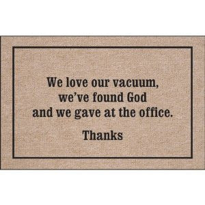 We Love Our Vacuum Indoor/Outdoor Doormat