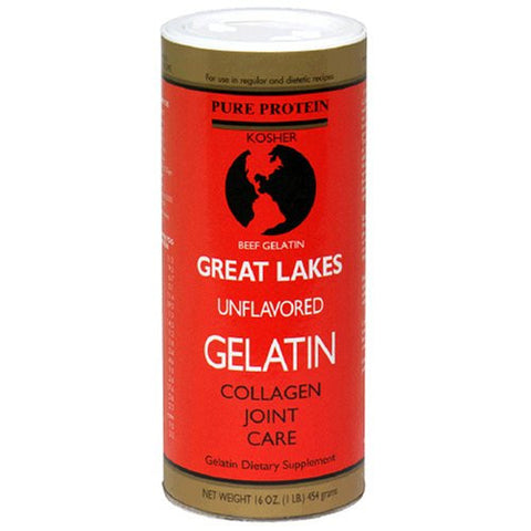 Great Lakes Unflavored Gelatin, Kosher, 16 Ounce Can