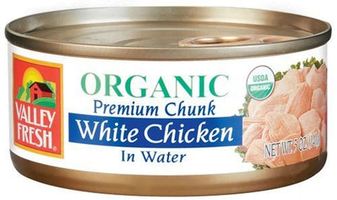 Canned Chicken White Chicken In Water At least 95% Organic 5 oz