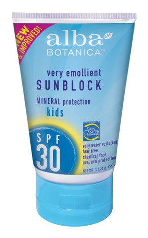 Alba Botanica Kids Sunscreen SPF 30+ Very Water Resistant 4.0 OZ
