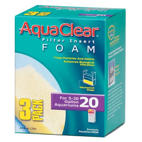 AquaClear 20 Foam Insert (3/pack)