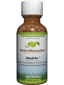 Native Remedies Mediac To Temporarily Treat Symptoms Of Acne Vulgaris (125 Tablets), 0.2 Units