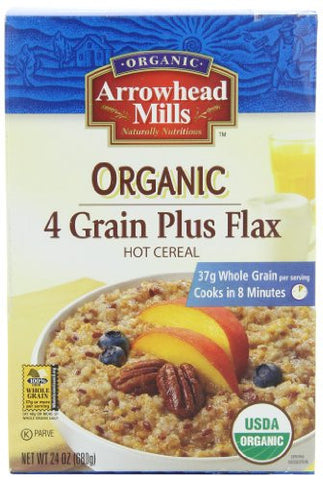 Arrowhead Mills Hot Cereal 4 Grain Plus Flax 24.0 OZ