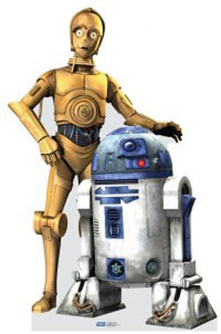 C3PO - R2D2 Clone Trooper 70" x 46" Stand-ups