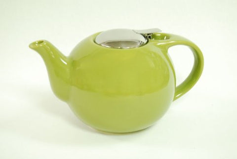 CERAMIC TEA INFUSERS - 48oz Tea Pot with S/S Lid & Infuser- Green