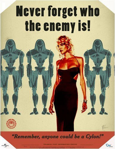 Lot of 5 Battlestar Galactica Propaganda TV Posters Prints