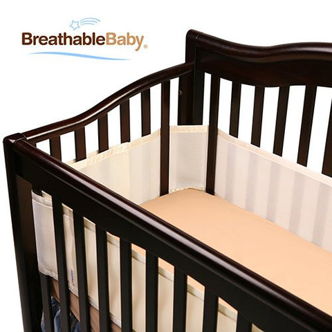 BreathableBaby Breathable Safer Bumper, Fits All Cribs, Ecru