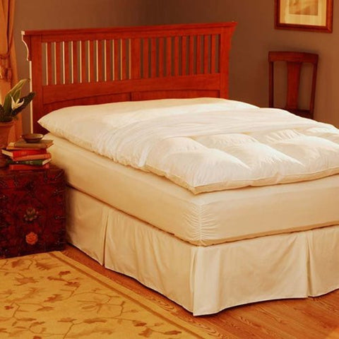 Feather Bed Cover with zip closure Queen