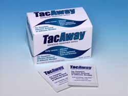 Torbot TacAway - Adhesive Remover Wipes, Box of 50
