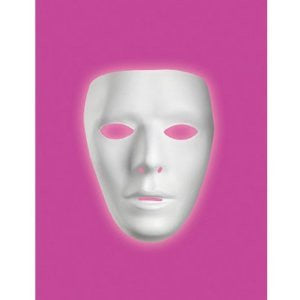Male Blank No Face Plastic Mask