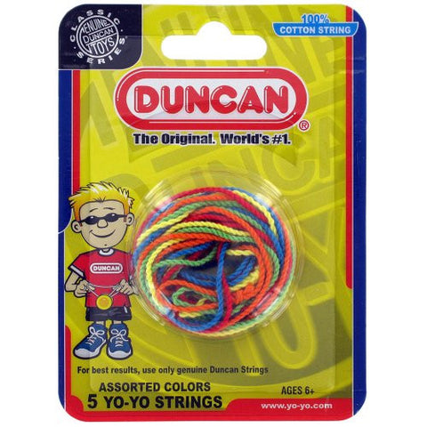 Duncan Yo Yo String, Multi Color (5-Pack)
