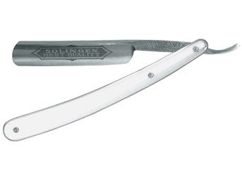 Dovo Best Quality, Full Hollow Carbon Steel, 5/8", White Handle