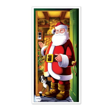 Beistle Company Mens Santa Door Cover