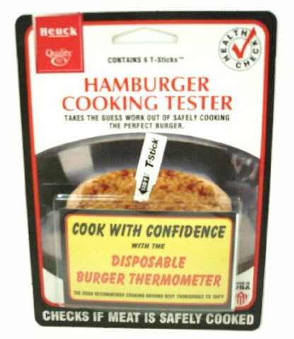 6 Disposable Hamburger Cooking Tester Thermometers