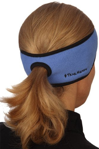 Goodbye Girl Ponytail Headband, French blue, black trim