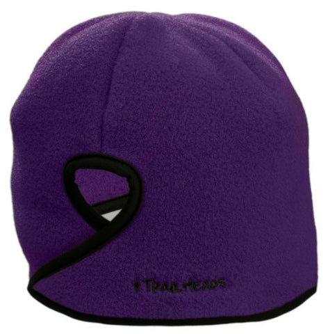 Goodbye Girl Ponytail Hat, purple, black trim