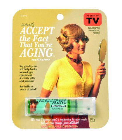 Gag Gifts - Accept The Fact You Are Aging Breath Spray