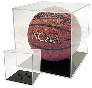 BallQube Grand Stand Basketball / Holder Acrylic Display Case (Soccer Balls / Volleyballs)