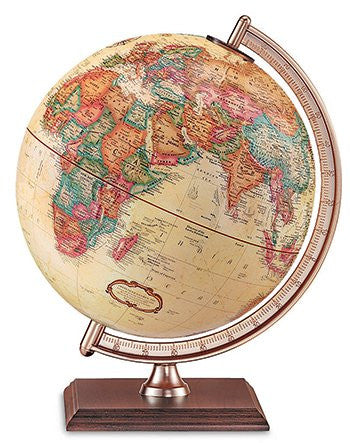 Forester Antique Style World Globe; 9" Diameter; no. RE-51533