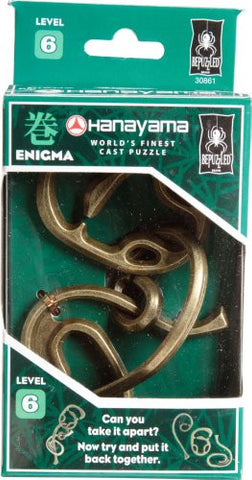 Hanayama Cast Metal Puzzle- Enigma Level 6