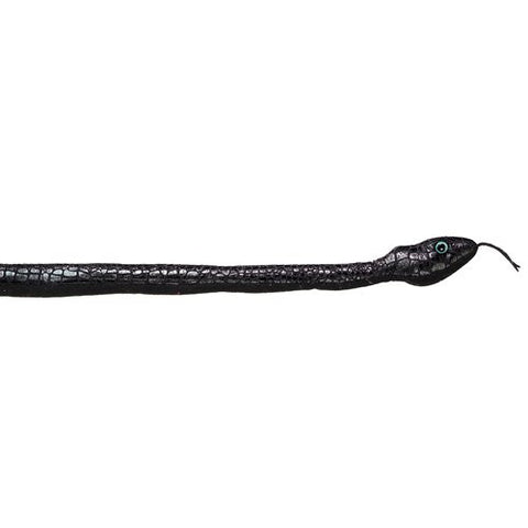 55" Black Mamba Snake Plush Stuffed Animal Toy