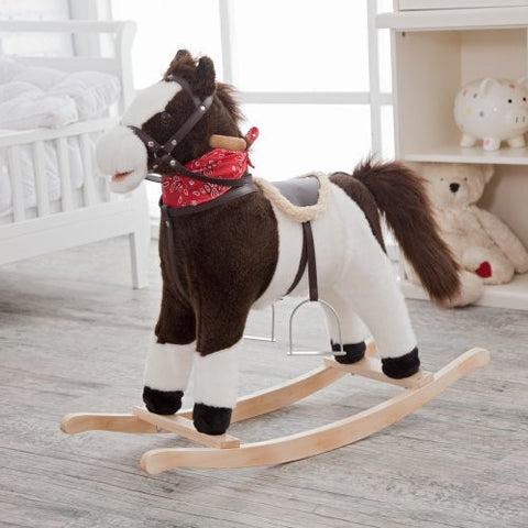 Pinto Horse Rocker (Moving Mouth & Tail)