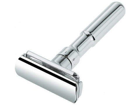 Merkur Razors F U T U R with Duoclip and adjustable blade system, in card board box with 1 blade, chrome-plated, polished
