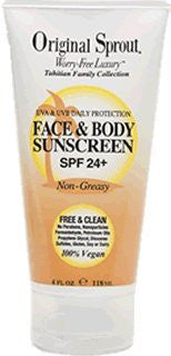 Original Sprout Face & Body Sunscreen SPF 24(4 oz)