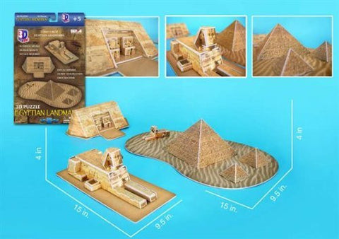 Egyptian Pyramids 3D Puzzle 38 Pieces