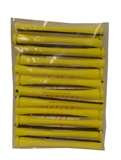 Long Yellow Concave Cold Wave Rods, Pack of 12