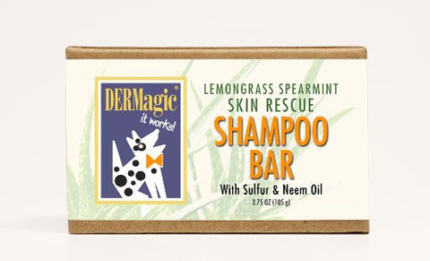 Skin Rescue Shampoo Bar, Lemongrass & Spearmint, 99% Organic (3.75 oz)