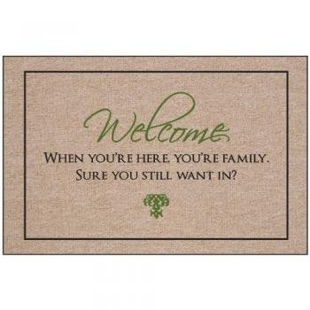 Welcome - You are Family Indoor/Outdoor Doormat