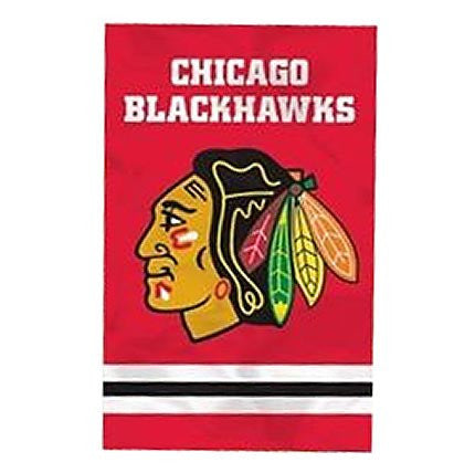 Chicago Blackhawks Applique Banner Flag (44" x 28")